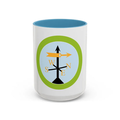 Weather (Boy Scout Merit Badge) Accent Coffee Mug-15oz-Light Blue-Go Mug Yourself