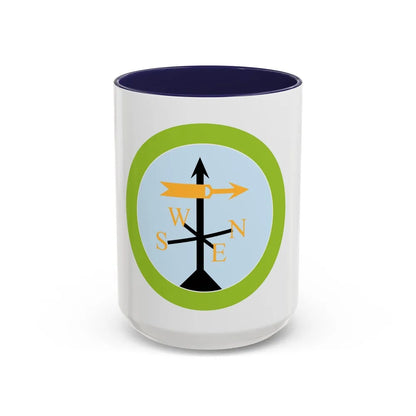 Weather (Boy Scout Merit Badge) Accent Coffee Mug-15oz-Navy-Go Mug Yourself