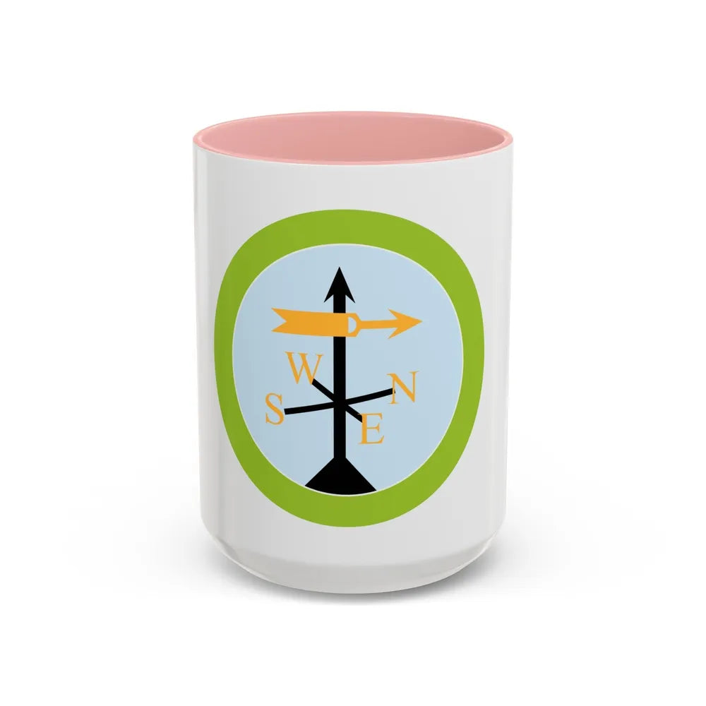 Weather (Boy Scout Merit Badge) Accent Coffee Mug-15oz-Pink-Go Mug Yourself