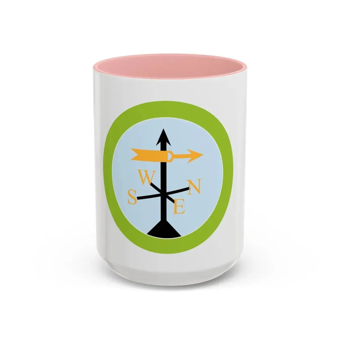 Weather (Boy Scout Merit Badge) Accent Coffee Mug 15oz Pink - Go Mug Yourself
