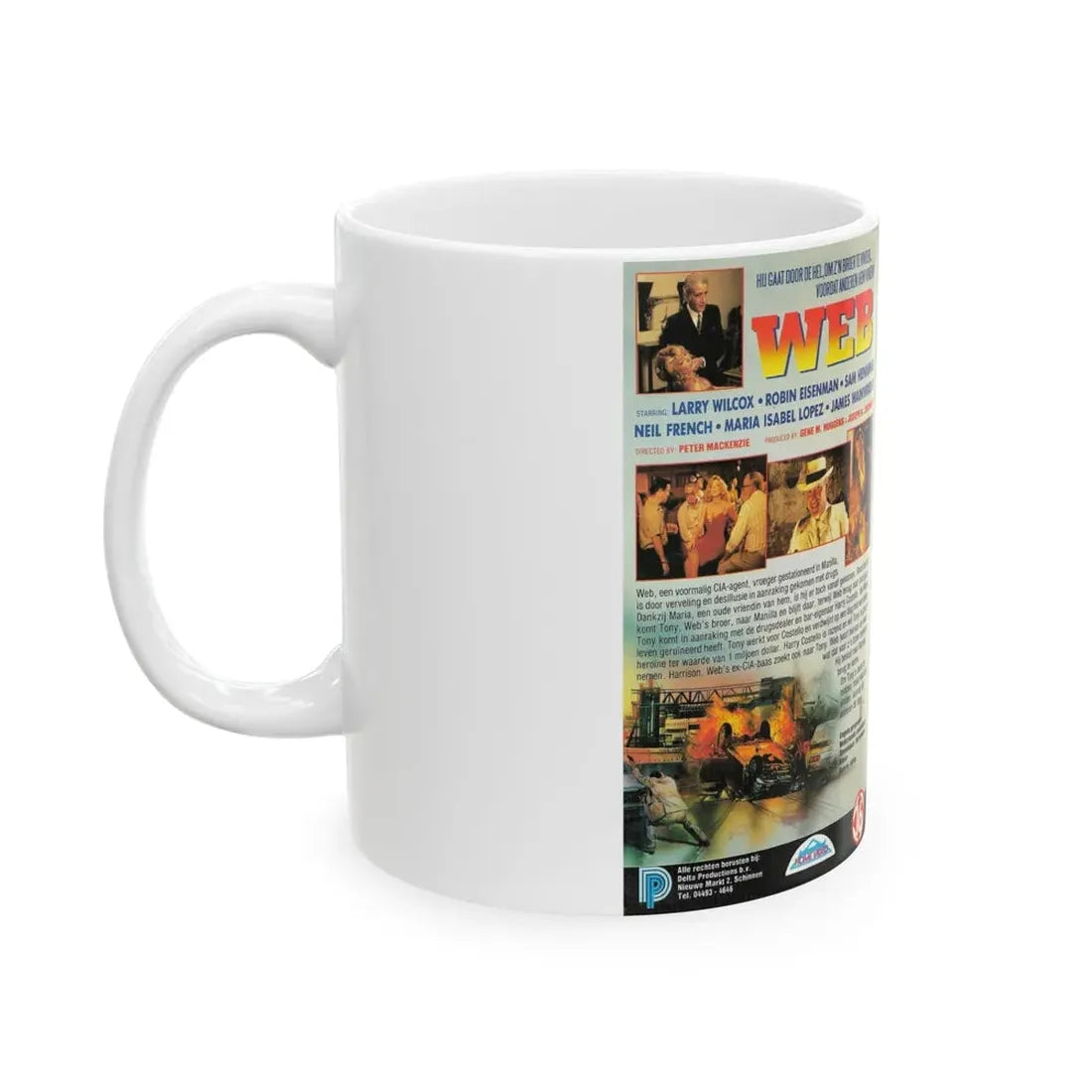 WEB LARRY WILCOX (VHS COVER) - White Coffee Mug - Go Mug Yourself