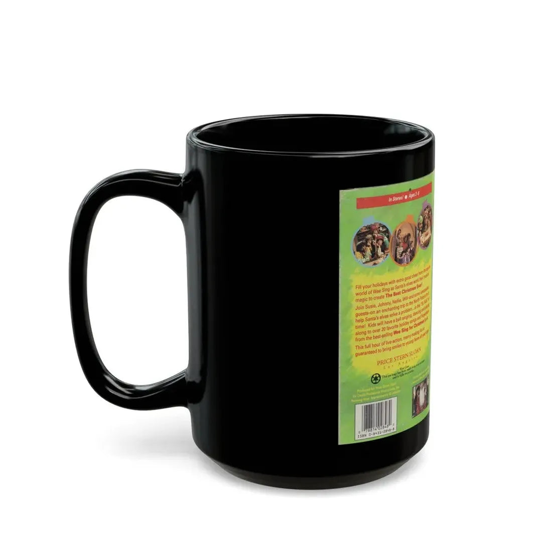 WEE SING THE BEST CHRISTMAS EVER (VHS COVER) - Black Coffee Mug - Go Mug Yourself