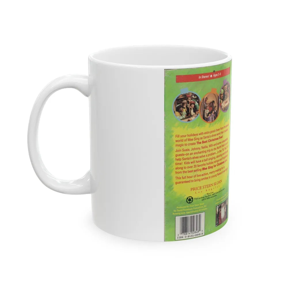 WEE SING THE BEST CHRISTMAS EVER (VHS COVER) - White Coffee Mug-Go Mug Yourself