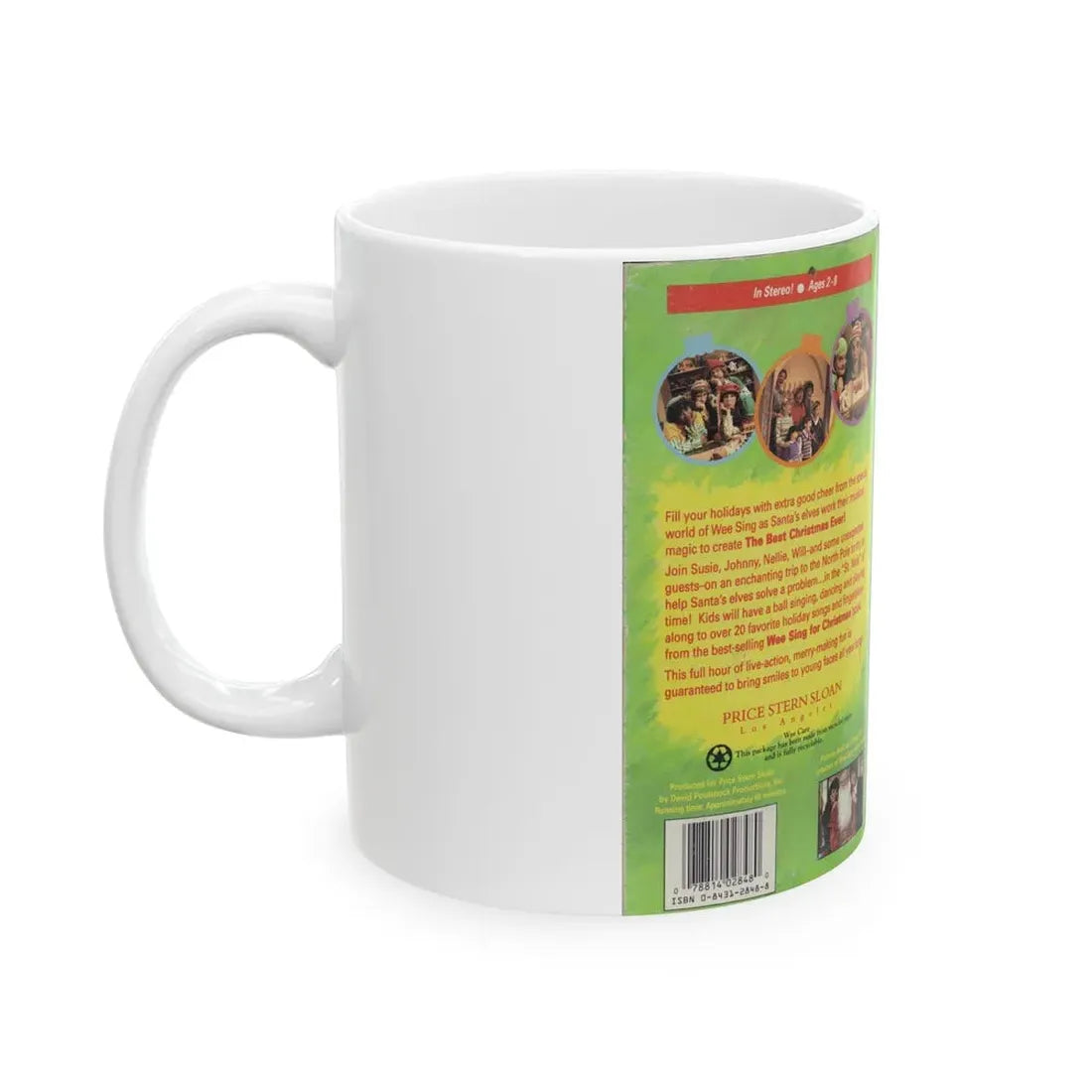 WEE SING THE BEST CHRISTMAS EVER (VHS COVER) - White Coffee Mug - Go Mug Yourself