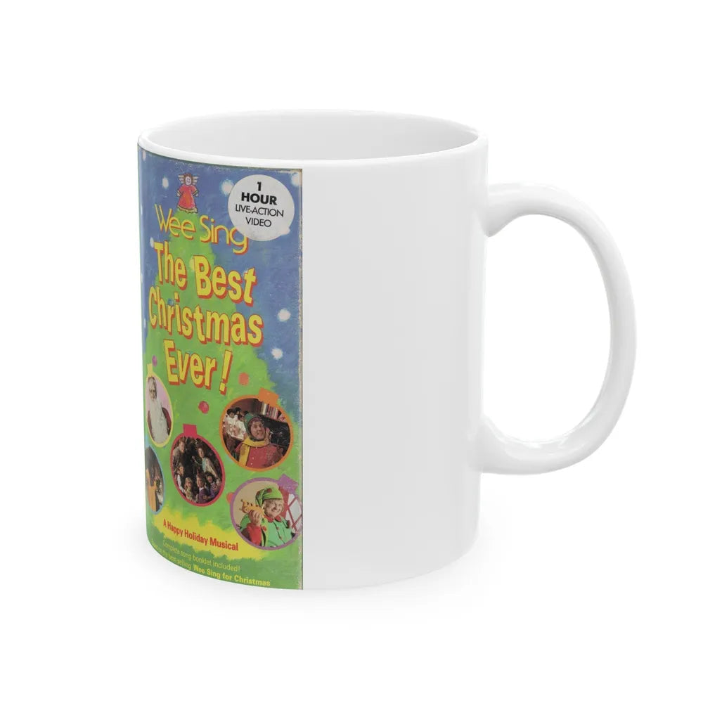 WEE SING THE BEST CHRISTMAS EVER (VHS COVER) - White Coffee Mug-Go Mug Yourself