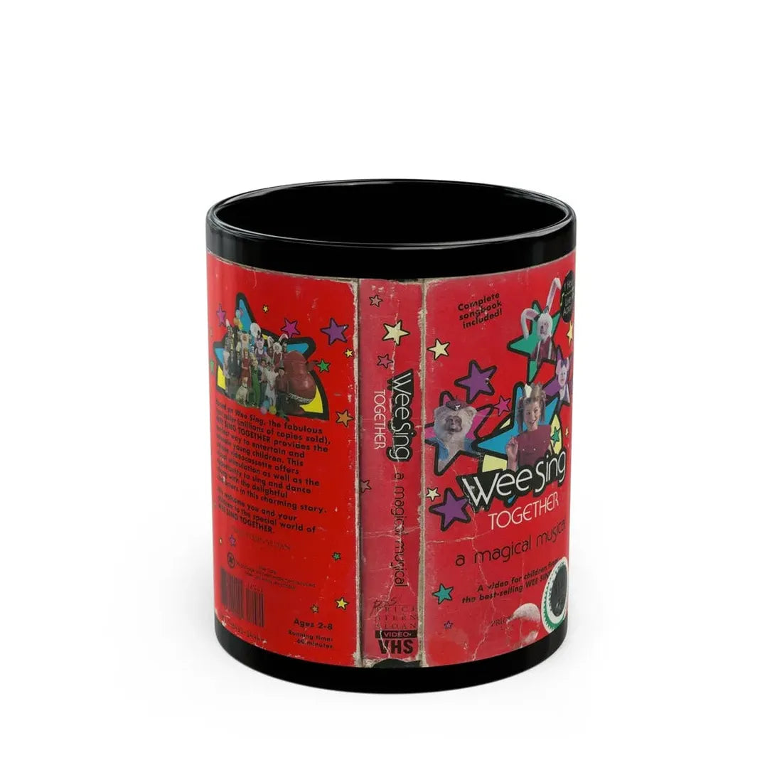 WEE SING TOGETHER A MAGICAL MUSICAL (VHS COVER) - Black Coffee Mug 11oz - Go Mug Yourself