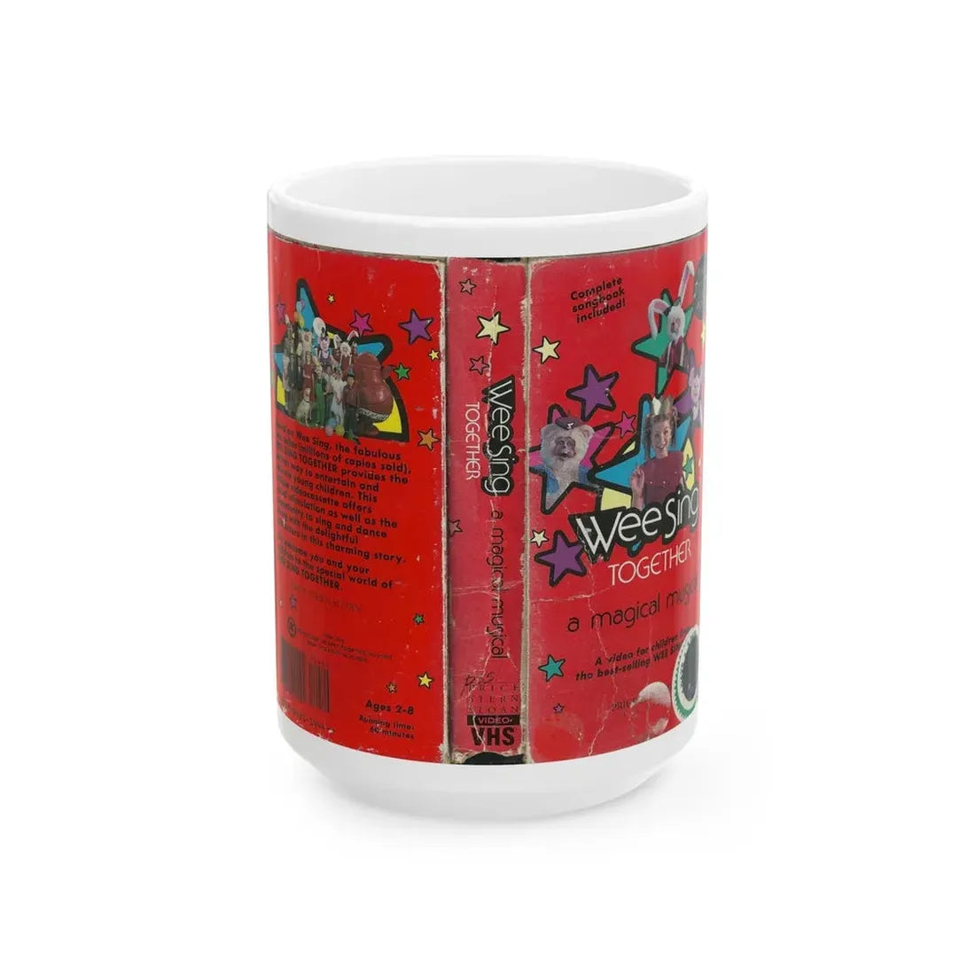WEE SING TOGETHER A MAGICAL MUSICAL (VHS COVER) - White Coffee Mug 15oz - Go Mug Yourself