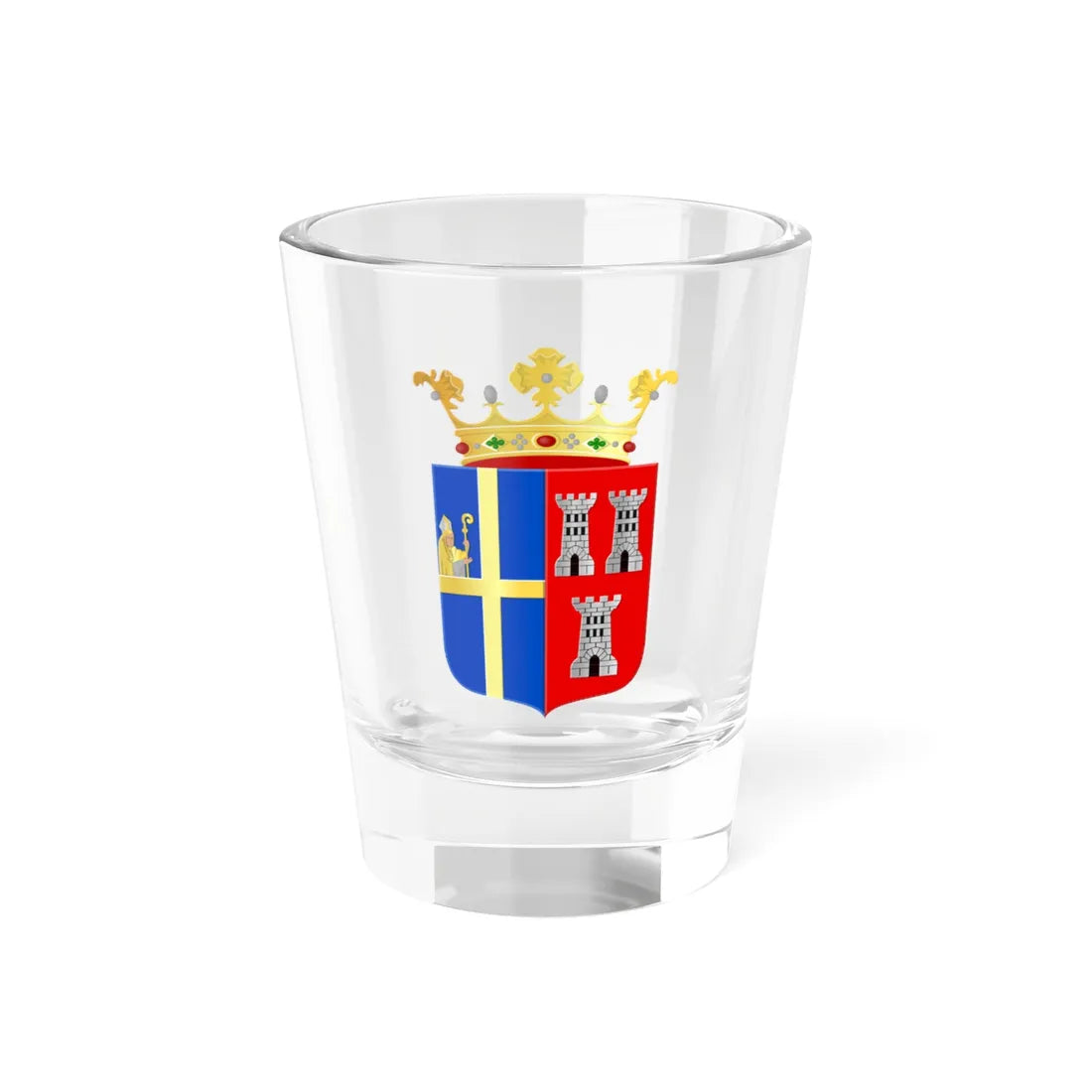 Weerselo wapen (Netherlands) (Coat of Arms) Shot Glass 1.5oz 1.5oz - Go Mug Yourself