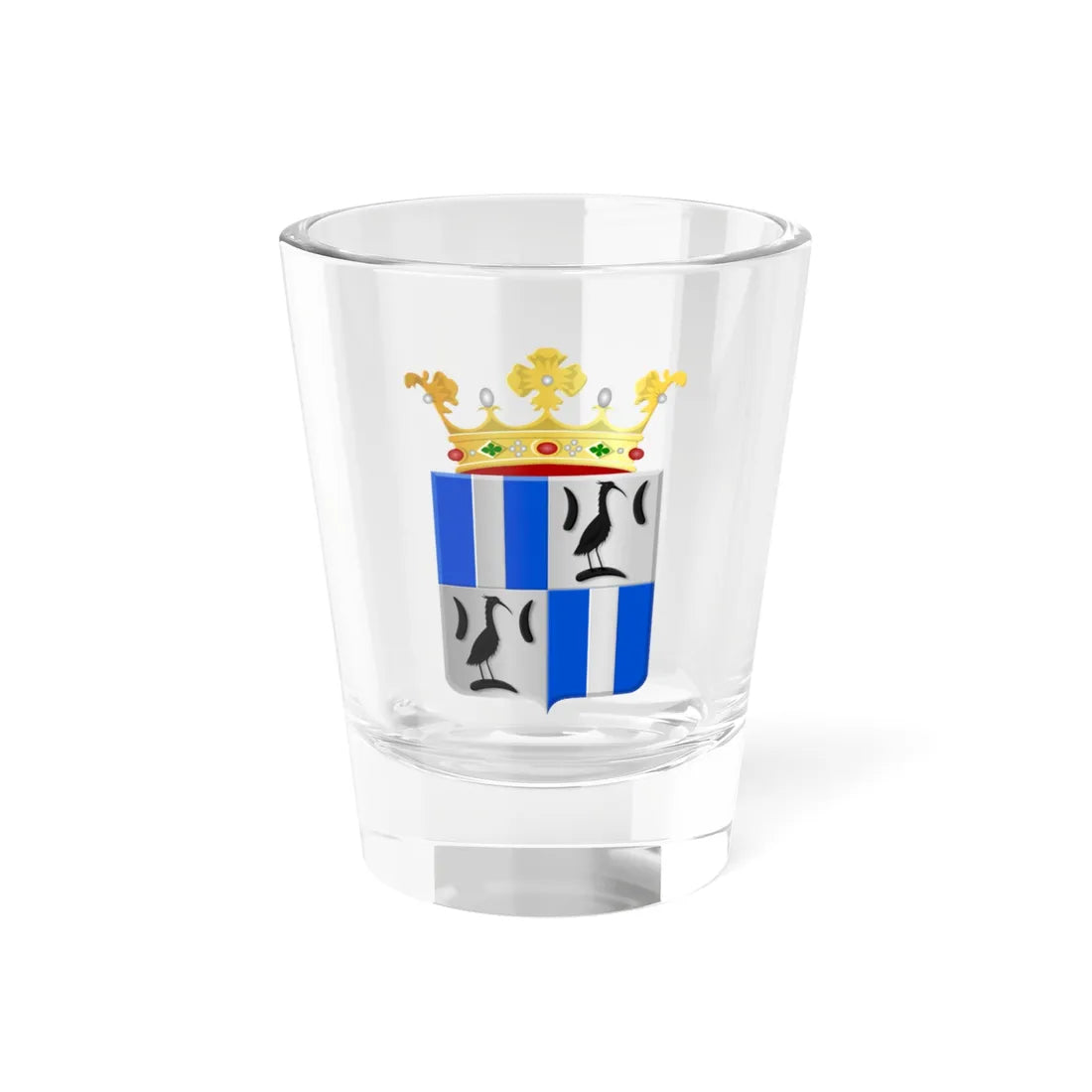 Weesperkarspel wapen 1949 (Netherlands) (Coat of Arms) Shot Glass 1.5oz 1.5oz - Go Mug Yourself