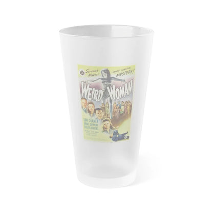 WEIRD WOMAN 1944 Movie Poster - Frosted Pint Glass 16oz-16oz-Frosted-Go Mug Yourself