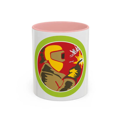 Welding (Boy Scout Merit Badge) Accent Coffee Mug-11oz-Pink-Go Mug Yourself