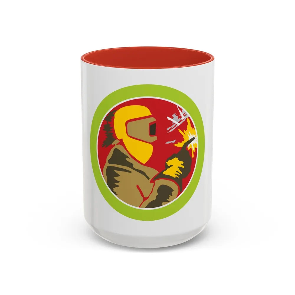 Welding (Boy Scout Merit Badge) Accent Coffee Mug-15oz-Red-Go Mug Yourself