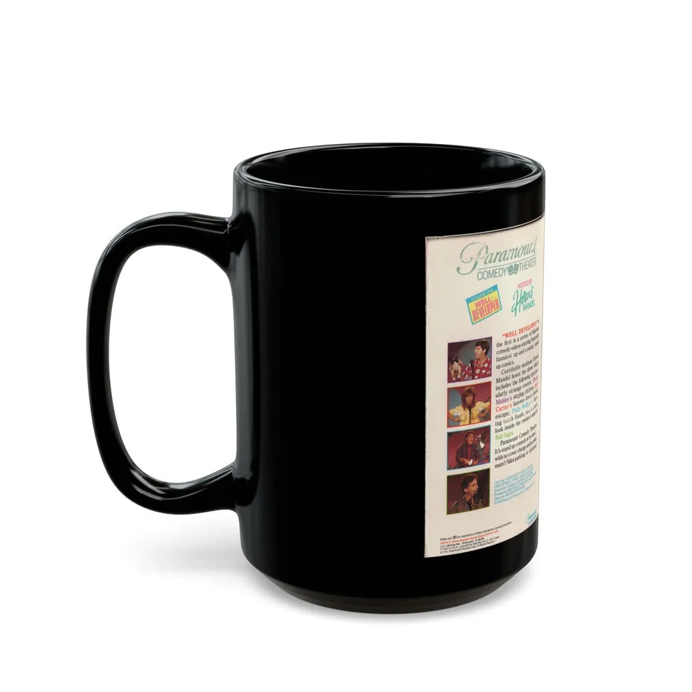 WELL DEVELOPED PARAMOUNT COMEDY THEATER HOSTED BY HOWIE MANDEL (VHS COVER) - Black Coffee Mug-Go Mug Yourself