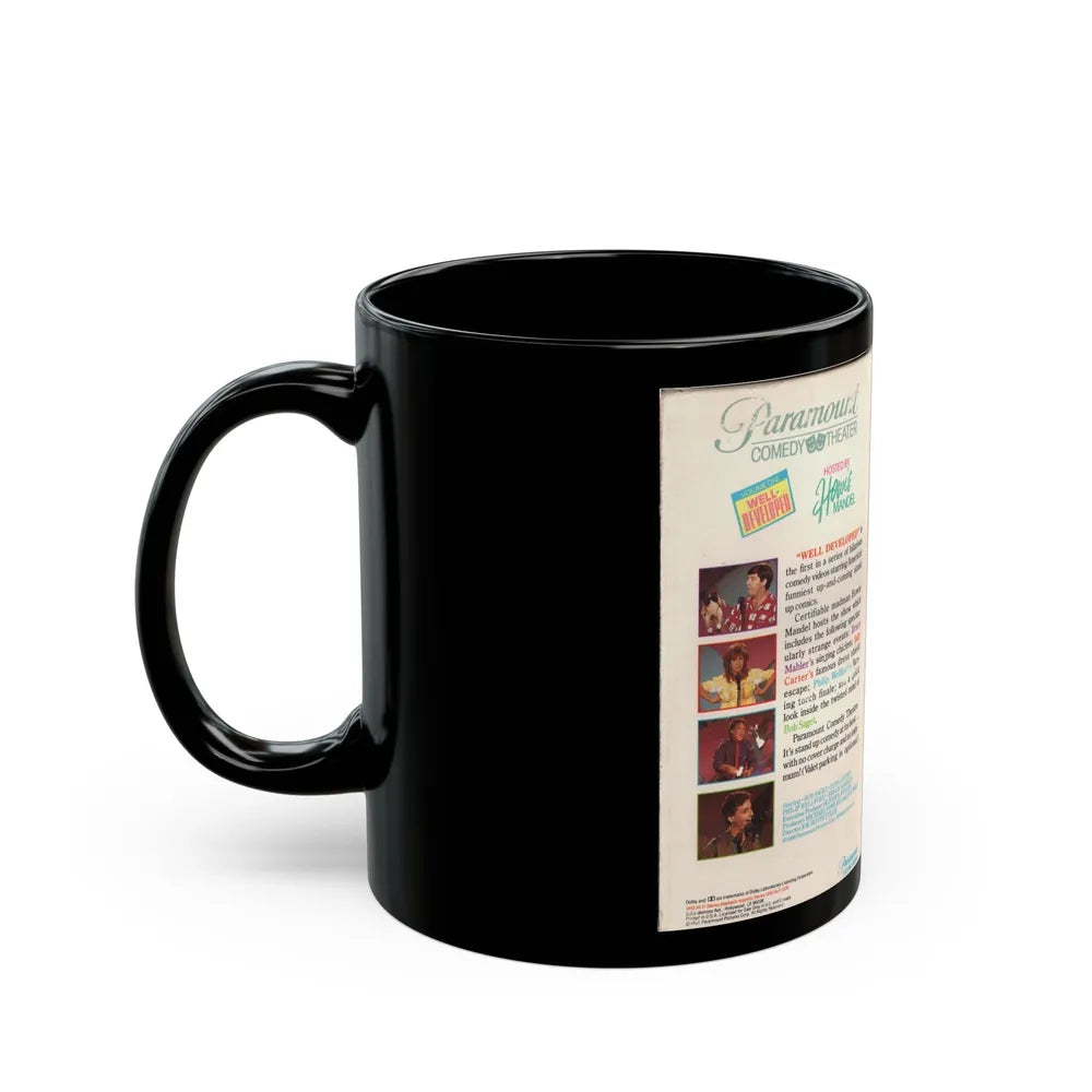 WELL DEVELOPED PARAMOUNT COMEDY THEATER HOSTED BY HOWIE MANDEL (VHS COVER) - Black Coffee Mug-Go Mug Yourself