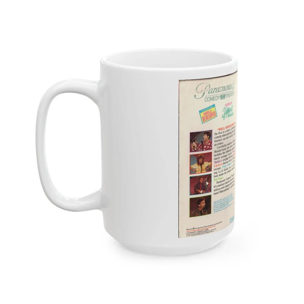 WELL DEVELOPED PARAMOUNT COMEDY THEATER HOSTED BY HOWIE MANDEL (VHS COVER) - White Coffee Mug-Go Mug Yourself