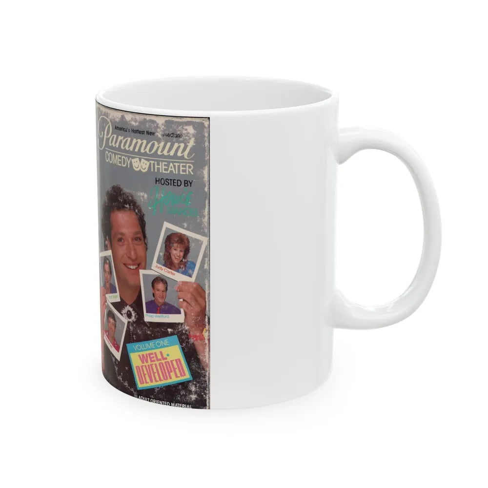 WELL DEVELOPED PARAMOUNT COMEDY THEATER HOSTED BY HOWIE MANDEL (VHS COVER) - White Coffee Mug-Go Mug Yourself