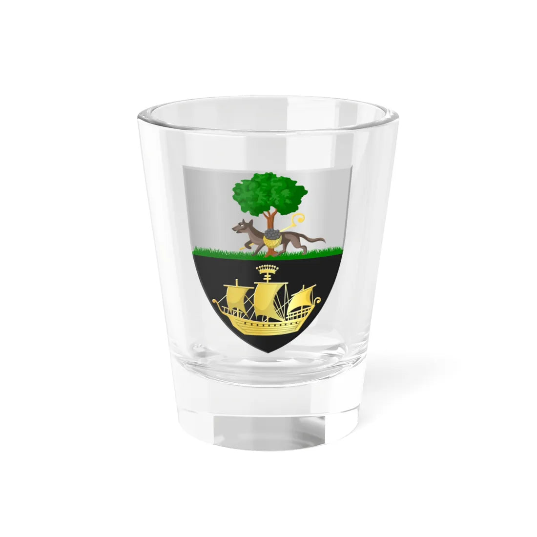 Wellin wapen (Belgium) (Coat of Arms) Shot Glass 1.5oz 1.5oz - Go Mug Yourself