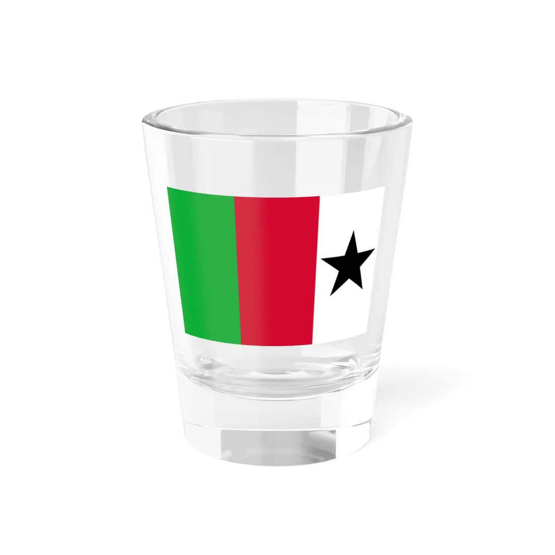 Welsh Tricolour with star (United Kingdom) Shot Glass 1.5oz 1.5oz - Go Mug Yourself