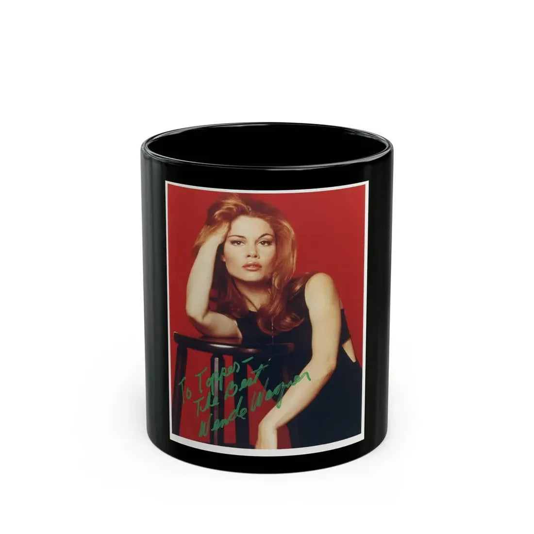 Wende Wagner #14 (Vintage Female Icon) Black Coffee Mug 11oz - Go Mug Yourself