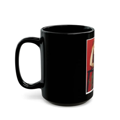 Wende Wagner #14 (Vintage Female Icon) Black Coffee Mug - Go Mug Yourself