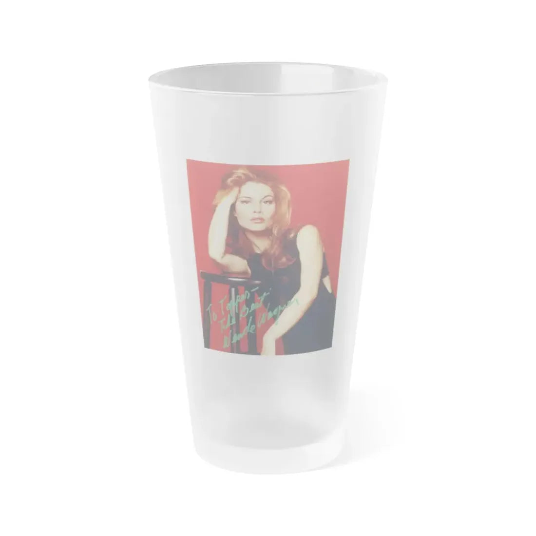 Wende Wagner #14 (Vintage Female Icon) Frosted Pint Glass 16oz 16oz Frosted - Go Mug Yourself