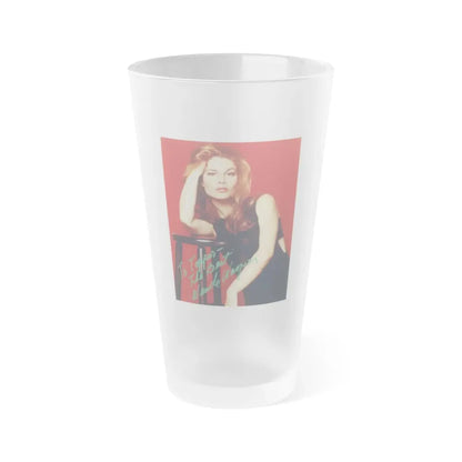 Wende Wagner #14 (Vintage Female Icon) Frosted Pint Glass 16oz 16oz Frosted - Go Mug Yourself