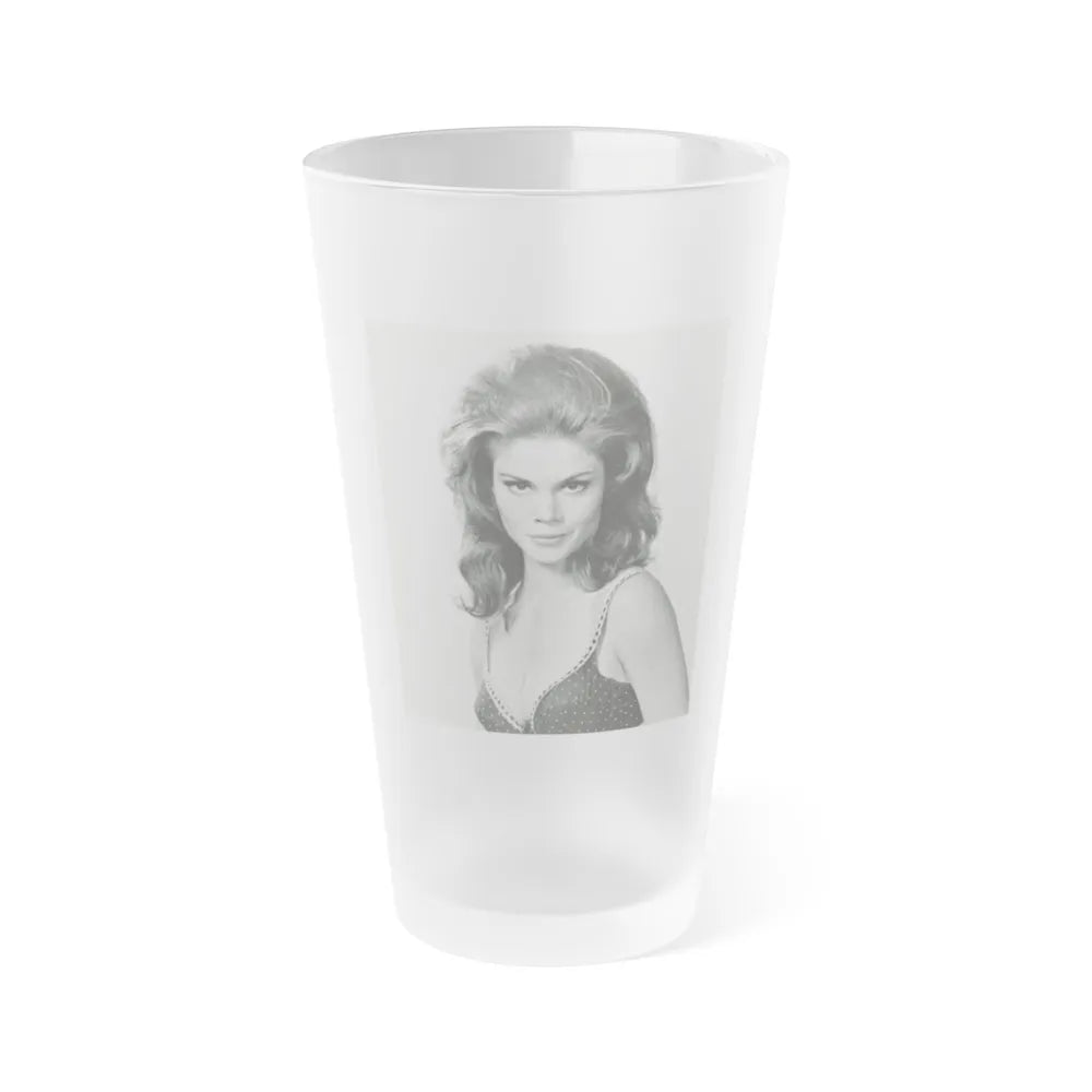 Wende Wagner #17 (Vintage Female Icon) Frosted Pint Glass 16oz-16oz-Frosted-Go Mug Yourself