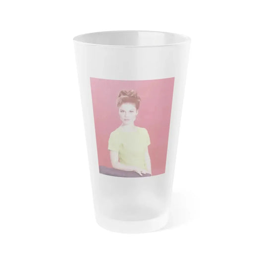 Wende Wagner #21 (Vintage Female Icon) Frosted Pint Glass 16oz 16oz Frosted - Go Mug Yourself