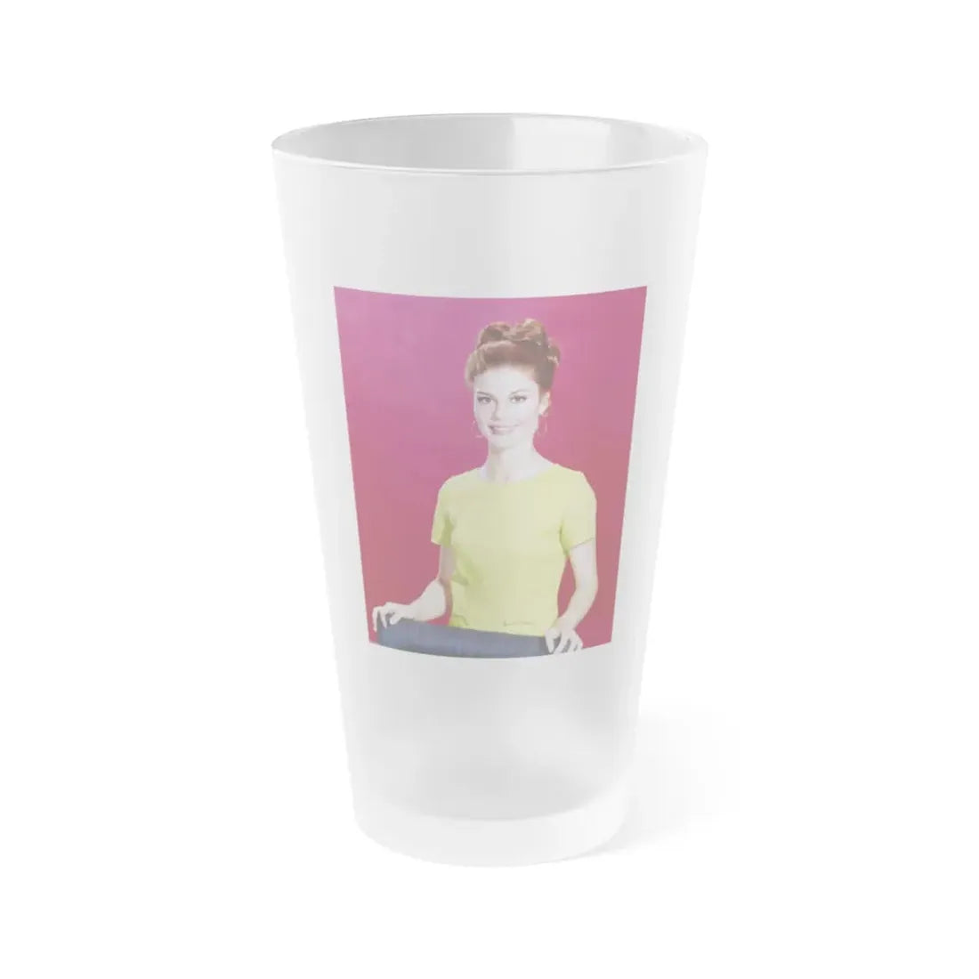 Wende Wagner #22 (Vintage Female Icon) Frosted Pint Glass 16oz 16oz Frosted - Go Mug Yourself