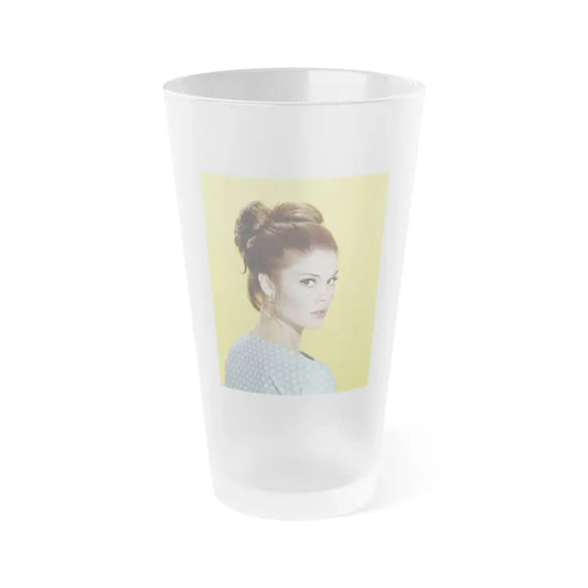 Wende Wagner #23 (Vintage Female Icon) Frosted Pint Glass 16oz 16oz Frosted - Go Mug Yourself