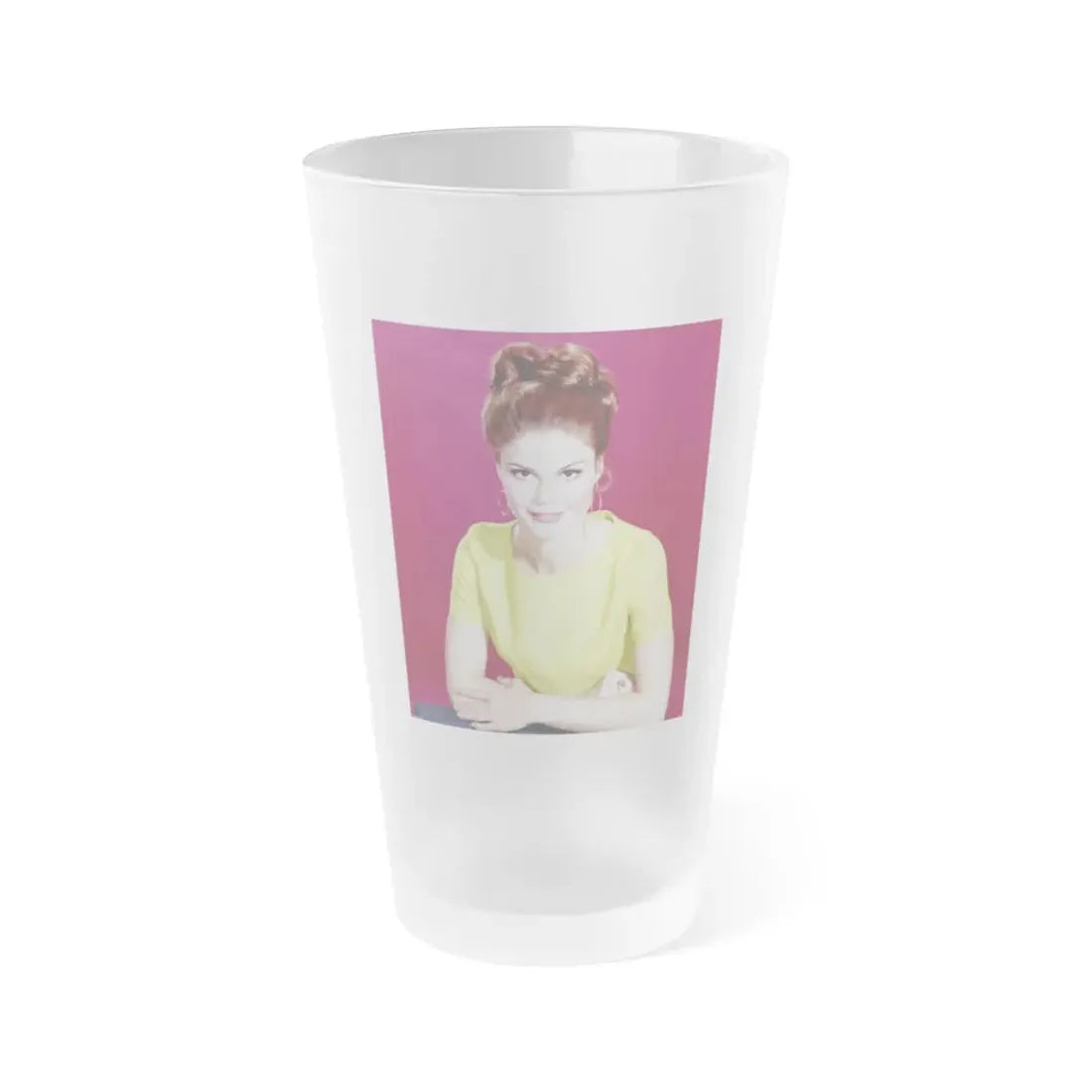 Wende Wagner #25 (Vintage Female Icon) Frosted Pint Glass 16oz 16oz Frosted - Go Mug Yourself