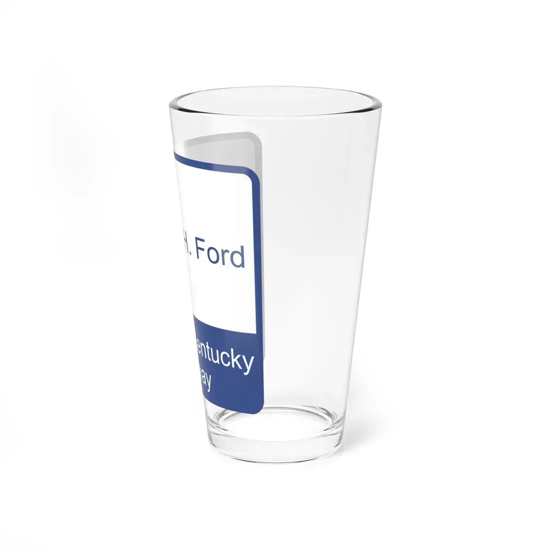 Wendell H Ford Western KY Parkway Shield (Kentucky) (Road Sign) Pint Glass 16oz - Go Mug Yourself