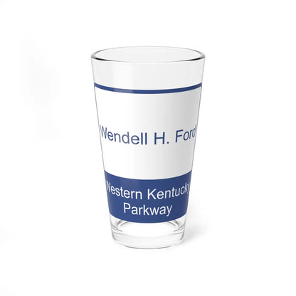 Wendell H Ford Western KY Parkway Shield (Kentucky) (Road Sign) Pint Glss 16oz 16oz - Go Mug Yourself