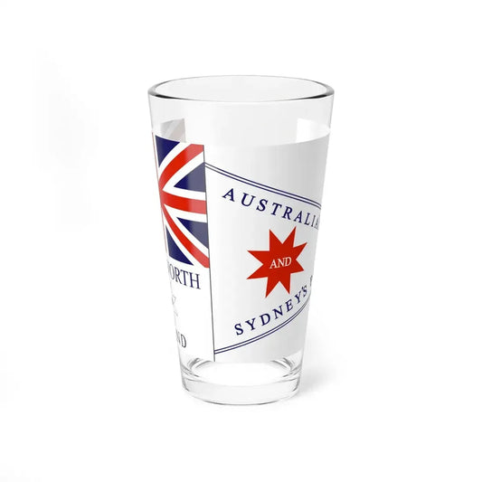 Wentworth and Bland political flag (Australia) Pint Glass 16oz 16oz - Go Mug Yourself