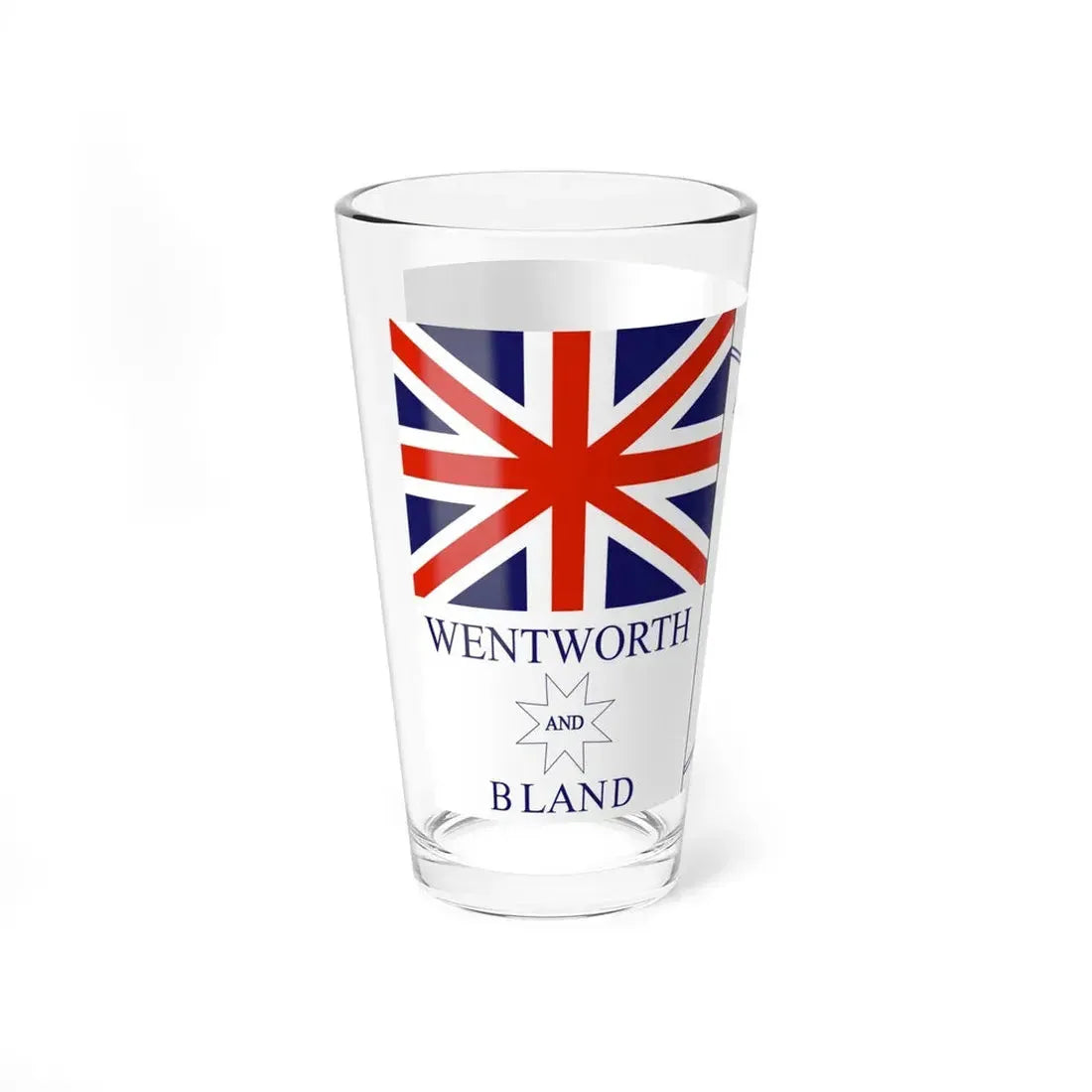Wentworth and Bland political flag (Australia) Pint Glass 16oz - Go Mug Yourself