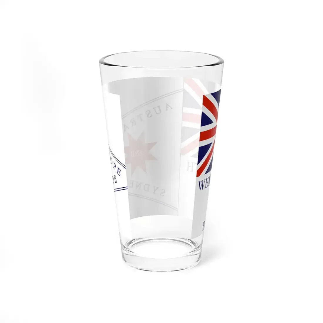 Wentworth and Bland political flag (Australia) Pint Glass 16oz - Go Mug Yourself