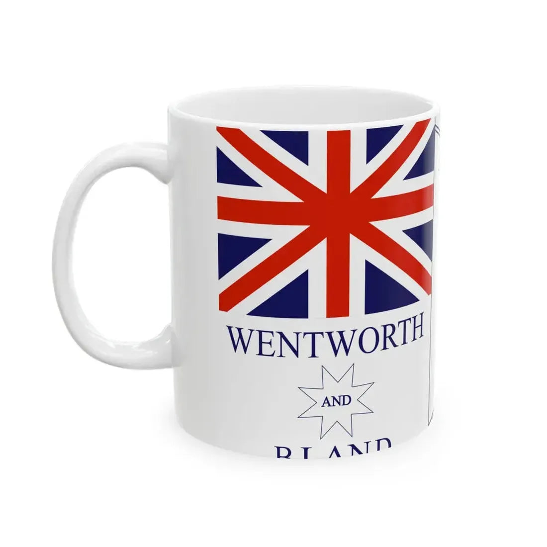 Wentworth and Bland political flag (Australia) White Coffee Mug - Go Mug Yourself