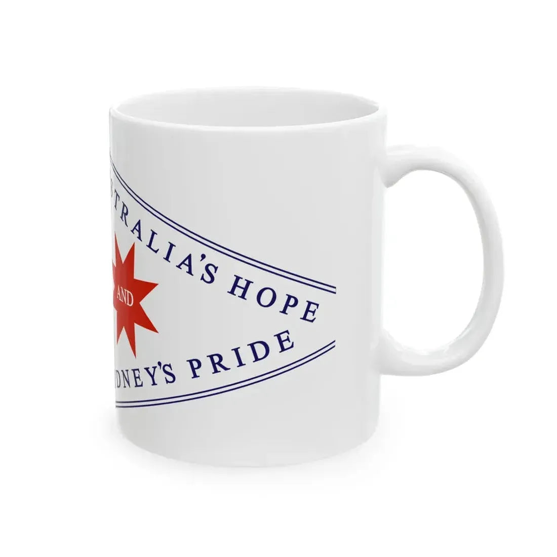 Wentworth and Bland political flag (Australia) White Coffee Mug - Go Mug Yourself