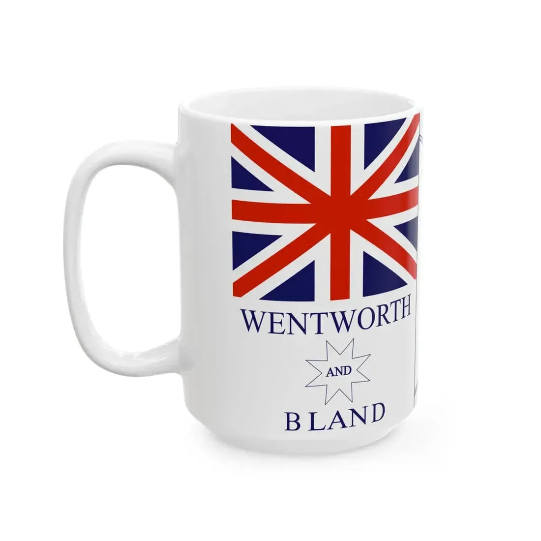 Wentworth and Bland political flag (Australia) White Coffee Mug - Go Mug Yourself
