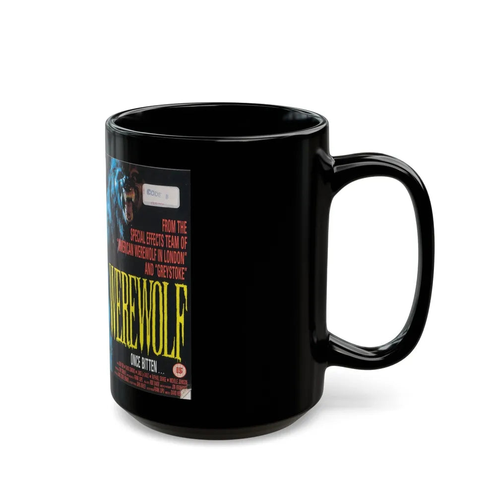 WEREWOLF (VHS COVER) - Black Coffee Mug-Go Mug Yourself