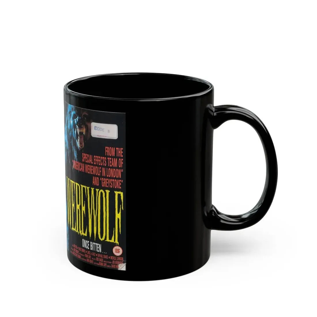 WEREWOLF (VHS COVER) - Black Coffee Mug - Go Mug Yourself
