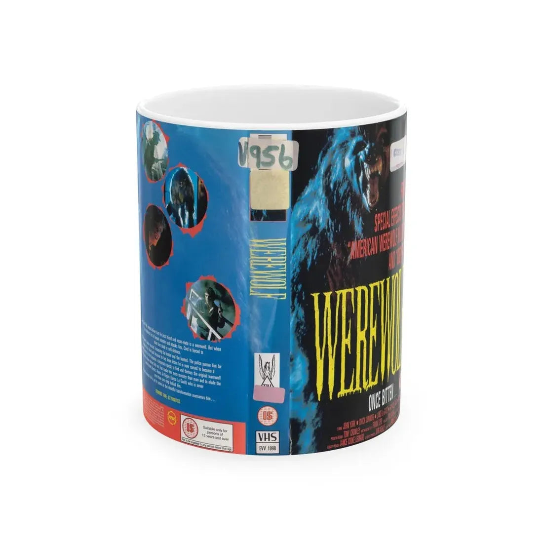 WEREWOLF (VHS COVER) - White Coffee Mug 11oz - Go Mug Yourself