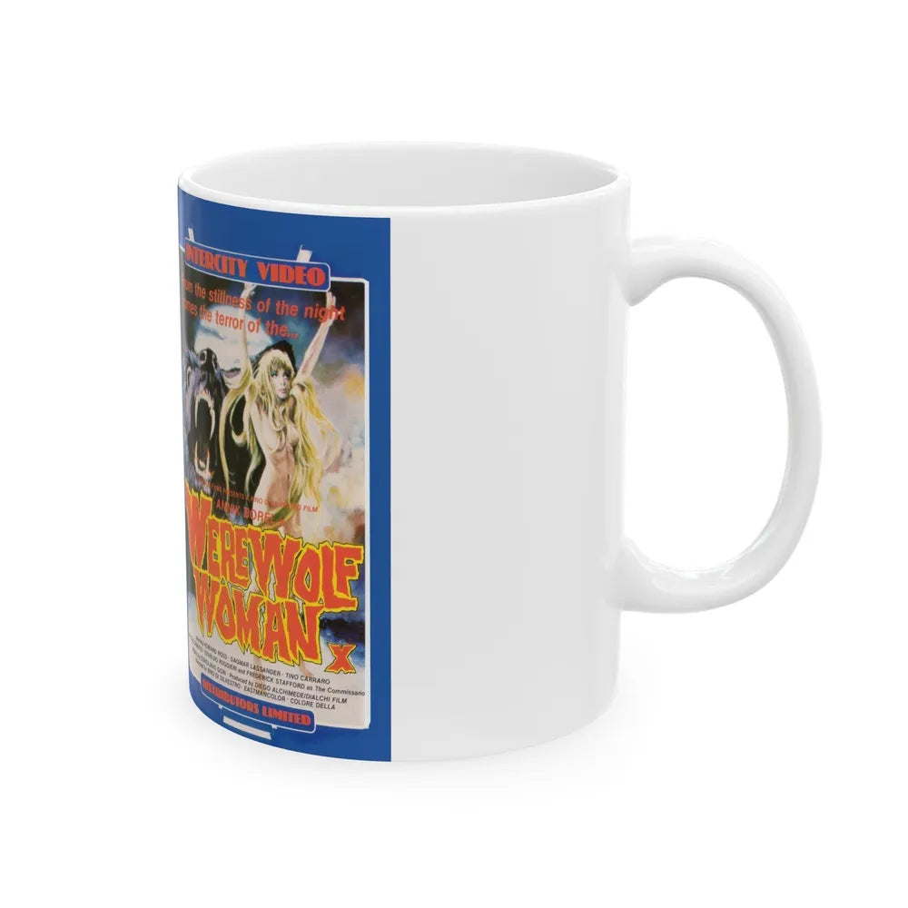 WEREWOLF WOMAN version2 (VHS COVER) - White Coffee Mug-Go Mug Yourself