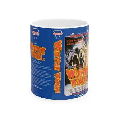 WEREWOLF WOMAN (VHS COVER) - White Coffee Mug 11oz - Go Mug Yourself