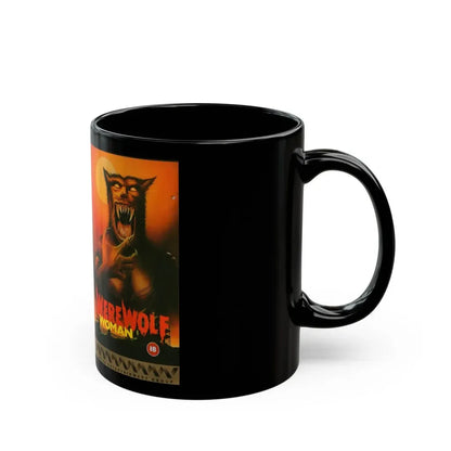 WEREWOLF WOMAN VIDPLEX ENTERTAINMENT GROUP (VHS COVER) - Black Coffee Mug - Go Mug Yourself