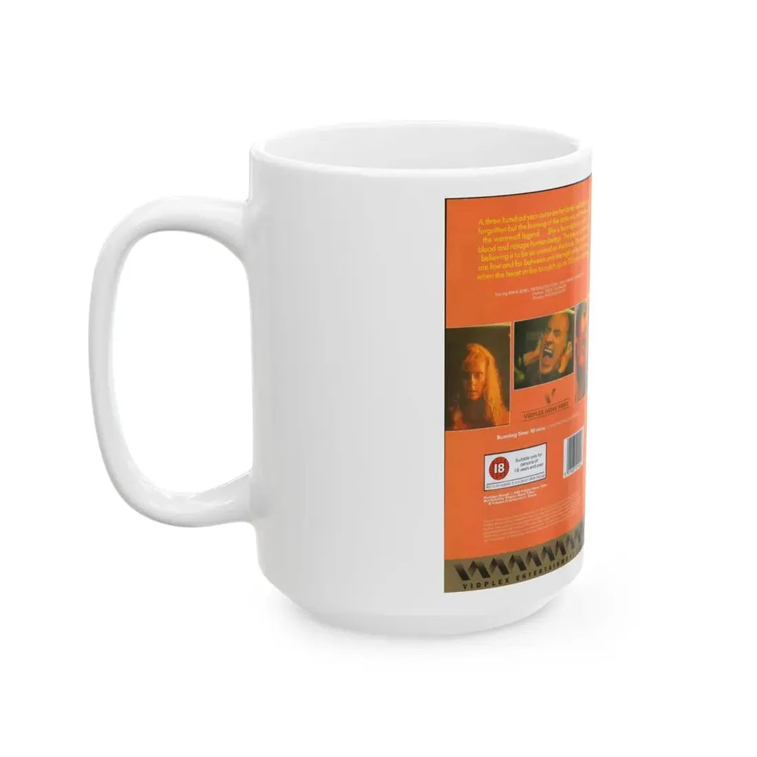 WEREWOLF WOMAN VIDPLEX ENTERTAINMENT GROUP (VHS COVER) - White Coffee Mug - Go Mug Yourself