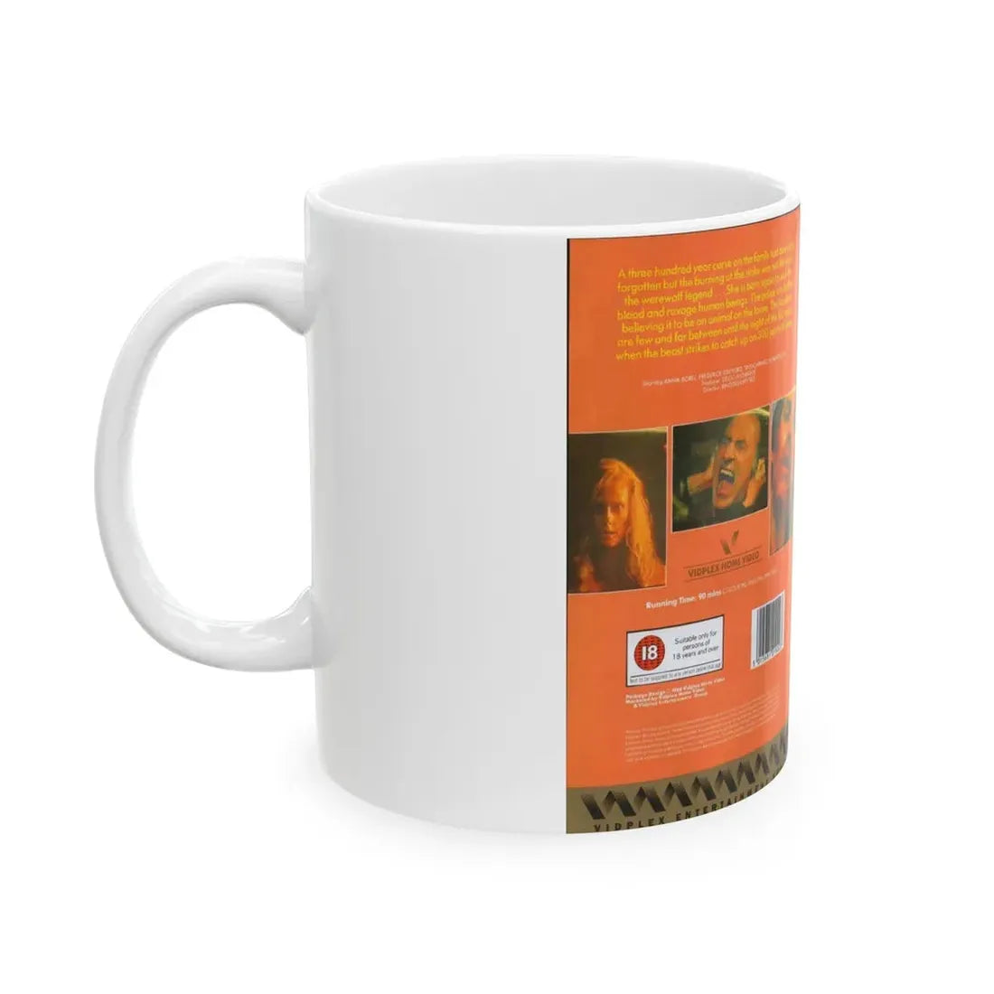 WEREWOLF WOMAN VIDPLEX ENTERTAINMENT GROUP (VHS COVER) - White Coffee Mug - Go Mug Yourself