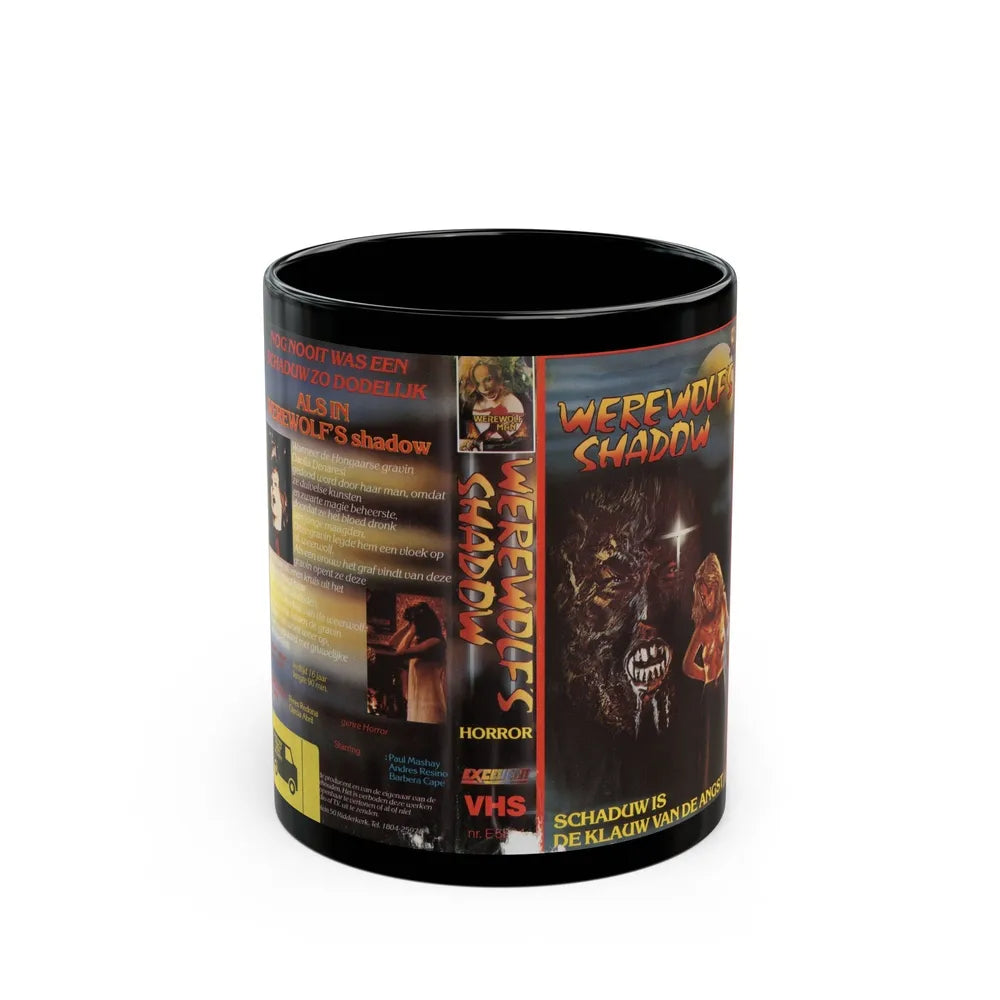 WEREWOLFS SHADOW (VHS COVER) - Black Coffee Mug-11oz-Go Mug Yourself