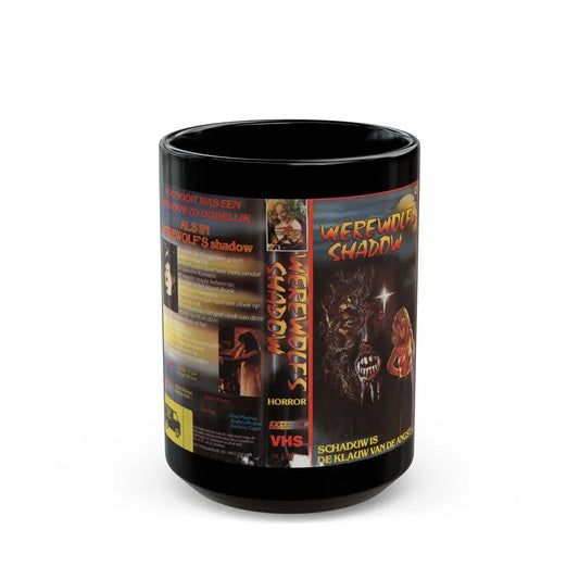 WEREWOLFS SHADOW (VHS COVER) - Black Coffee Mug-15oz-Go Mug Yourself