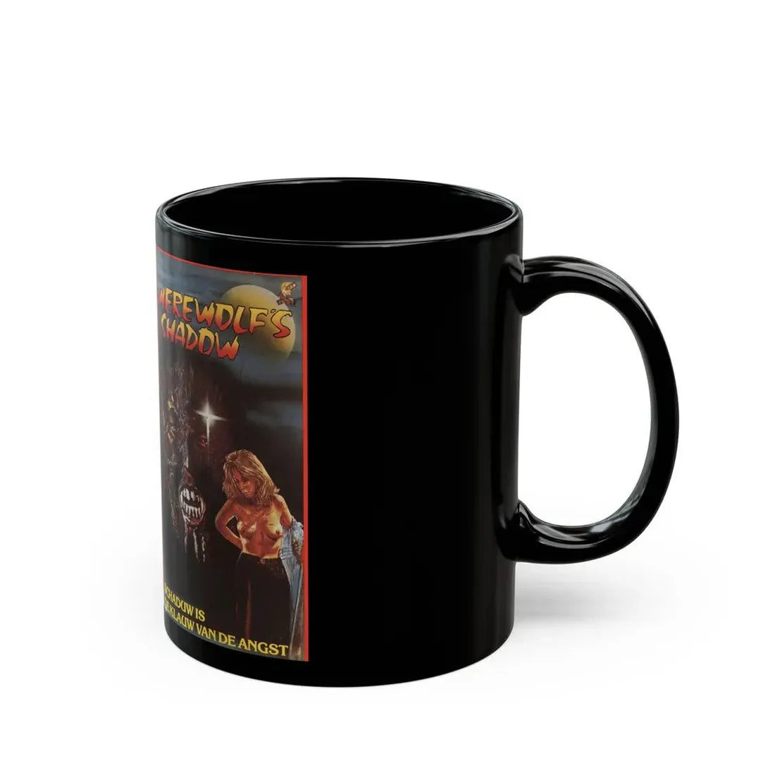 WEREWOLFS SHADOW (VHS COVER) - Black Coffee Mug - Go Mug Yourself